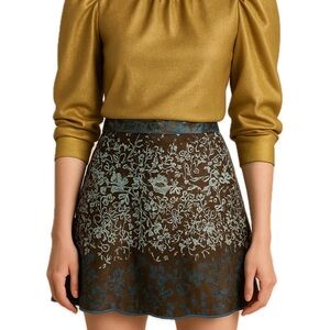 $380 Retail 🔥 TRUSSARDI Skirt in Jacquard print size EU 40